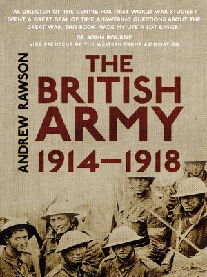 cover image of The British Army 1914-1918